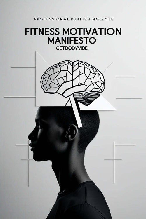 Image of the Fitness Motivation Discipline Guide cover featuring a stylized brain to symbolize mental discipline and fitness motivation.