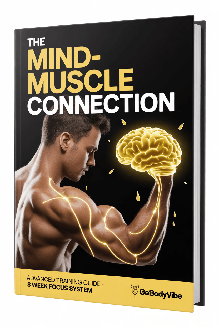 The Mind Muscle Connection ebook cover by GetBodyVibe